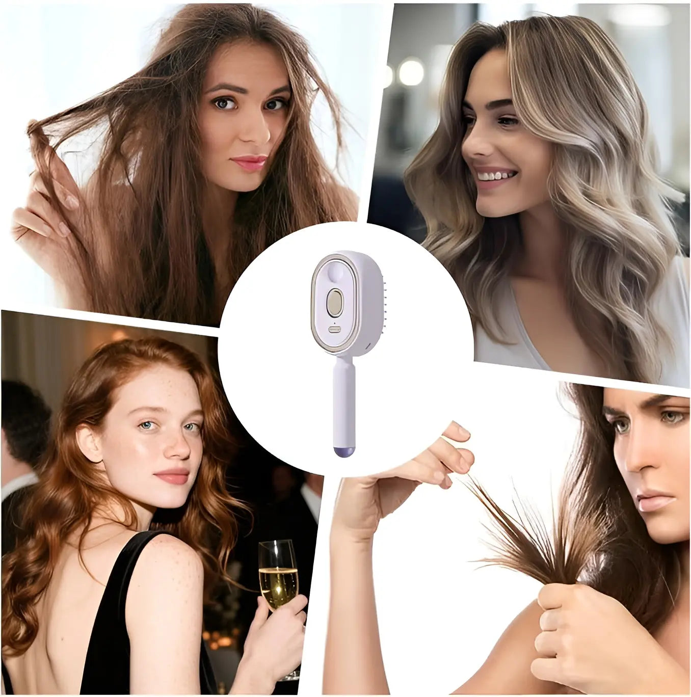 Electric Spray Retractable Air Cushion Comb